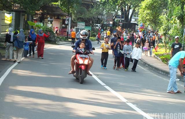 Hari Bebas Kendaraan Bermotor di Sempur Bogor