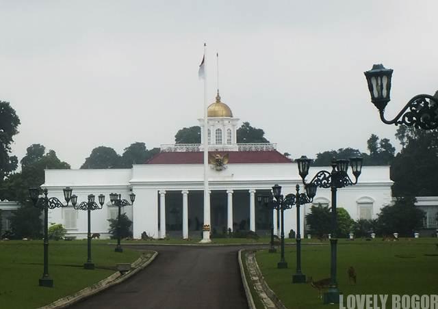 The Front View of Bogor Presidential Palace