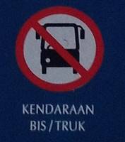 Tata Tertib Pengunjung Kebun Raya Bogor - Bus dan Truk Dilarang Masuk