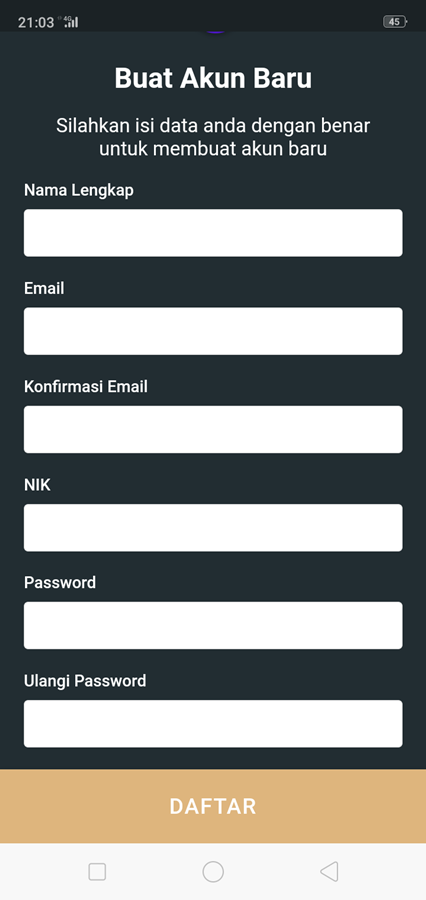 Cara Daftar Booking Antrian Online Di Grha Tiyasa (Mal Pelayanan Publik - MPPP) Kota Bogor D - Form Registrasi MPP