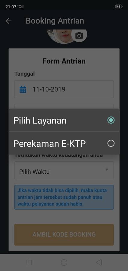 Cara Daftar Booking Antrian Online Di Grha Tiyasa (Mal Pelayanan Publik - MPPP) Kota Bogor H - Jenis Layanan