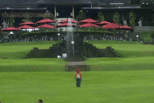 The View of Astrid Park in Bogor Botanical Gardens