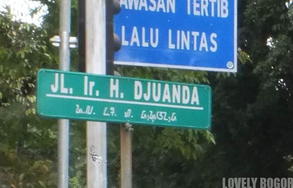 Papan Nama Jalan Di Kota Bogor