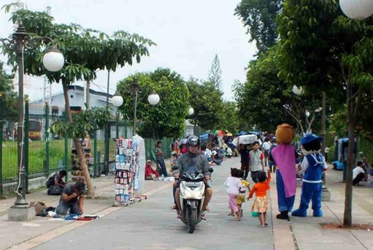 Pengendara Motor di Bogor