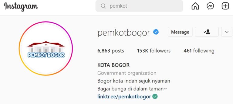 5 Alasan Follow Akun Instagram Resmi Pemkot Bogor