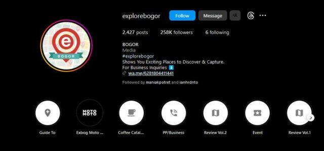 Explore Bogor (@explorebogor) - Melihat Akun Instagram ini Memberi Kesan Bogor itu Surga 2