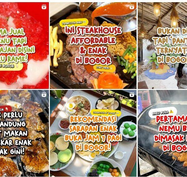 Cari Info Kuliner ? Lihat Bogor Eatery Sajah!