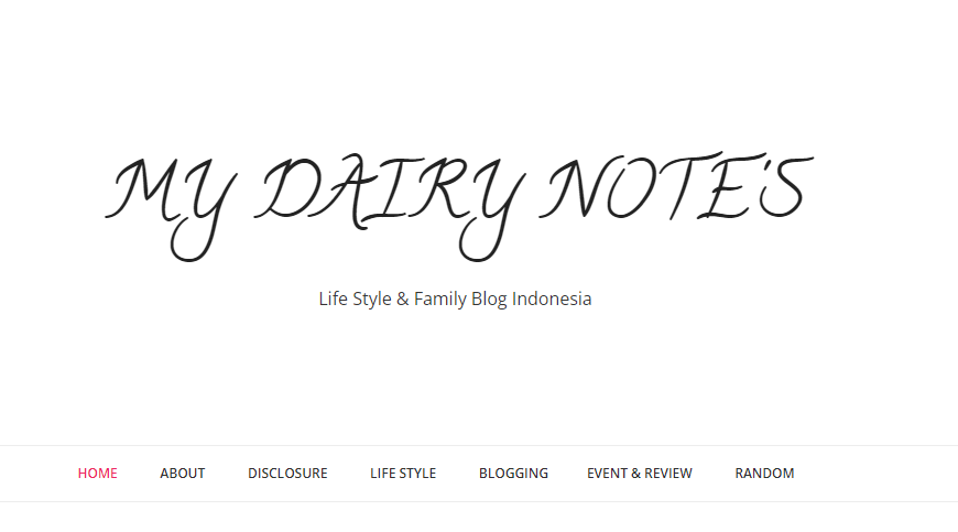 My Dairy Notes : Bloggernya, Ratna Amalia Jelas Tidak Galau